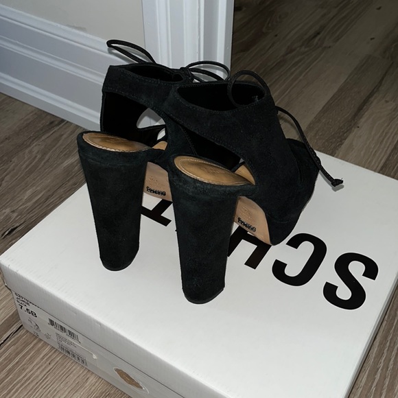 Black Schutz Platform Heels - Picture 2 of 4